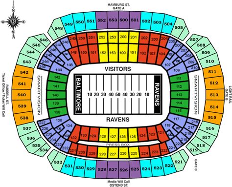 Raven Stadium Seating Chart