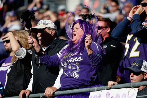 Ravens fans. Ravens Fans Curb Their Enthusiasm. You just knew that it was coming. After another dismantling of another NFC division leader, the Ravens are again media darlings. From Good Morning Football to Get Up to First Take and all podcasts in between, John Harbaugh & Co. have emerged as the NFL team to beat. Here at home on a local level, … 