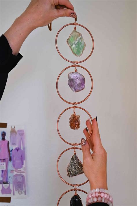 Raw Crystal 7 Chakra Gemstone Wall Decor - Ceelic