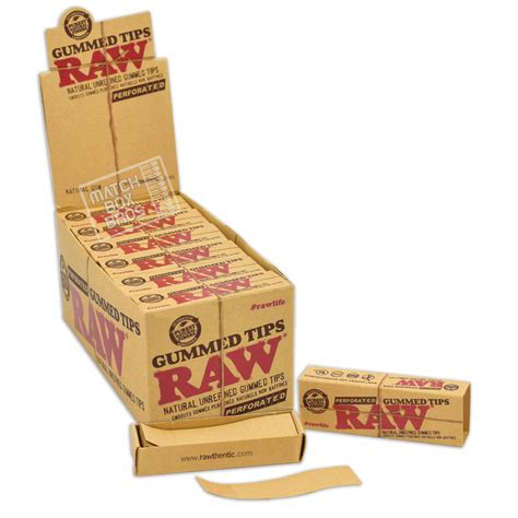 Raw Perforated Gummed Tips - 24ct