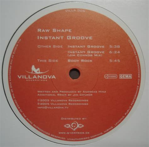 Raw Shape - Bodyrock / Instant Groove - Used Vinyl Record 12 - eBay