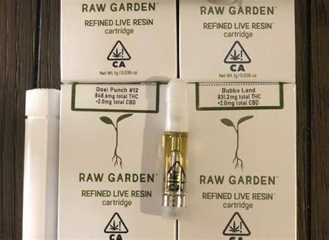 Raw garden cart. Raw Garden Courtesy of Raw Garden. Price: $50 Raw Garden is widely known among weed enthusiasts to be one of the best concentrates brands out there. Their live resin carts contain 100% cannabis ... 