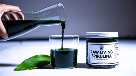 Raw living spirulina retreat.  The process of heating kills nutrients.  T...