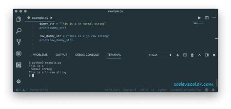 Raw string to string python. I have a string s, its contents are variab...