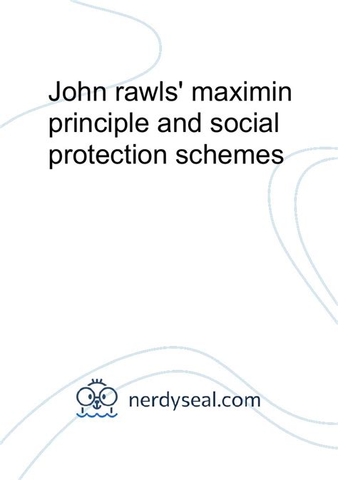 Rawls and the Maxi Min Principle - Queensborough …