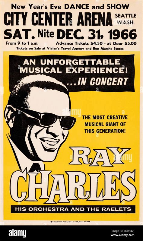 Ray Charles 1966 Seattle, WA New Year