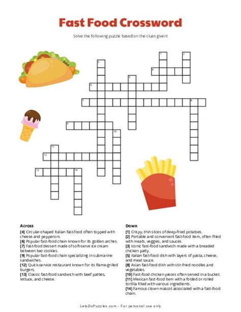 Ray Of Fast Food Fame Crossword