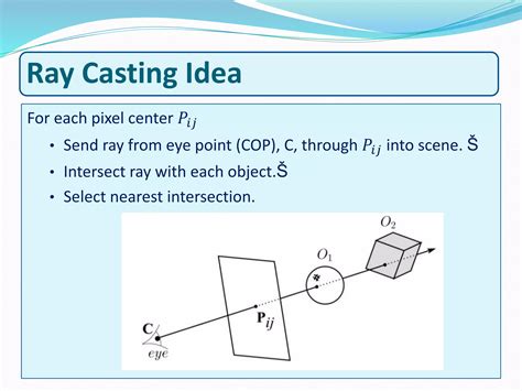 Ray casting algorithm matlab.  By casting an imaginary ray from a source point (like a player...