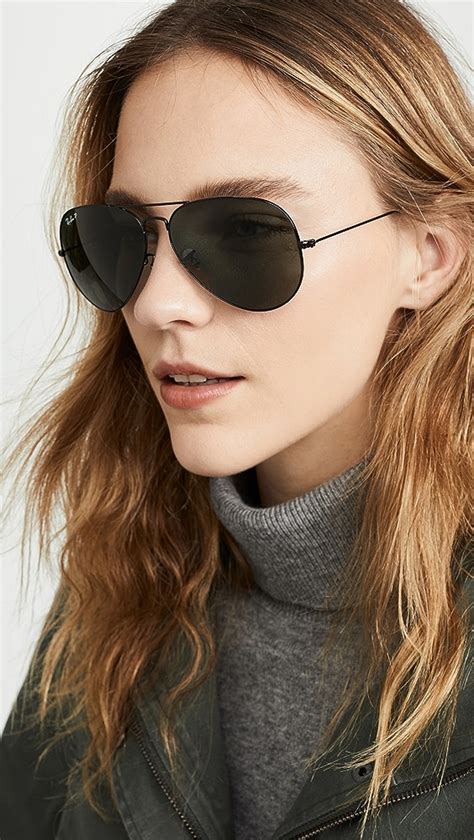 Ray-Ban Matte Classic Aviator Sunglasses SHOPBOP