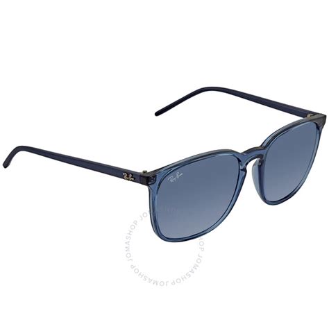 Ray-Ban RB4387 56 Dark Blue & Transparent Blue Sunglasses