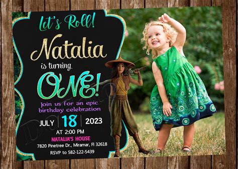 Raya Party Invitation - Etsy