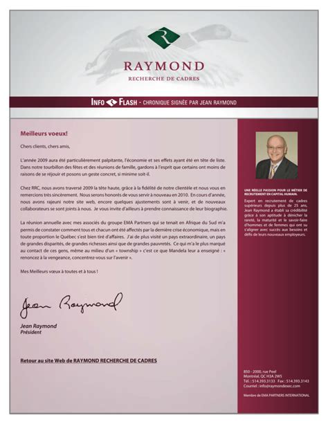 Raymond Recherche de Cadres - Overview, News & Competitors