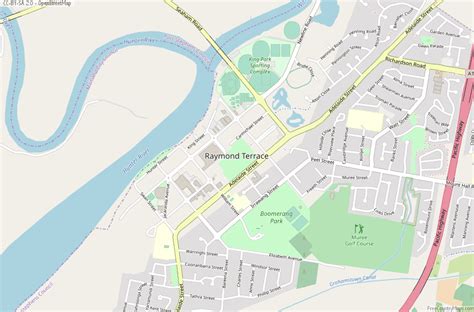 Raymond Terrace Map Australia Google Satellite Maps - Maplandia.com