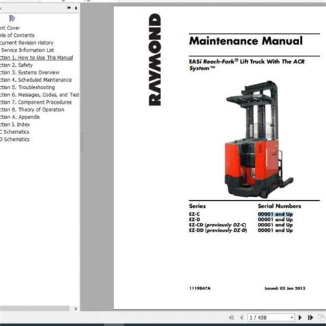 Raymond lift trucks easi service manual de piezas. - How to drain water from samsung washing machine manually.