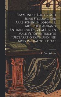 Raymundus lullus und seine stellung zur arabischen philosophie. - Esquisse régionalisée des objectifs de production.