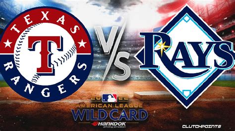 Rays, Rangers face off in AL Wild Card Series after looking at points like best teams in baseball