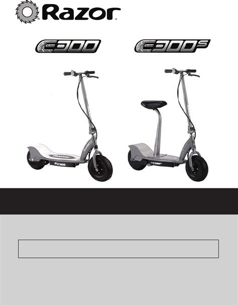 Razor E300s Manual
