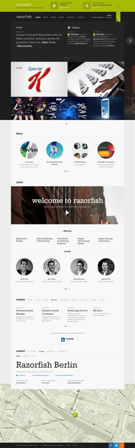 Razorfish – Web Design Inspiration Best Websites Daily