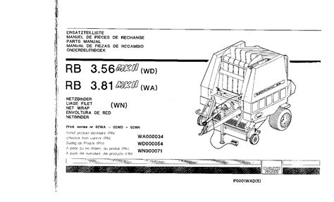 Rb 56 round baler parts manual. - 2001 dodge dakota manual window regulator.