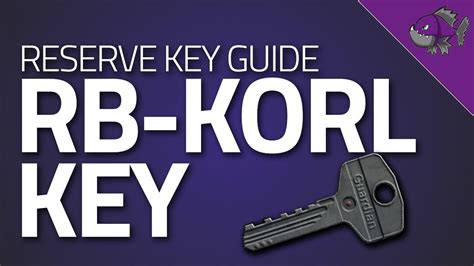 The RB-KORL key (RB-KORL) is a Key in Escape from Tarkov. Key to the Federal State Reserve Agency base Radar Station commander's office. Only 3 can be held in your PMC inventory at one time In Jackets In Drawers Pockets and bags of Scavs On a desk in the "King" building (west of helicopter.... 