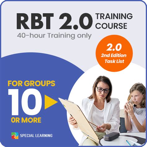 This training program is based on the RBT Task List (2nd ed.) and is designed to meet the 40-hour training requirement for RBT certification. The program is offered independent of the BACB. Full Spectrum Behavior Solutions offers the 40-hour training completely online. The format is easy to use and is completed at your own pace.. 