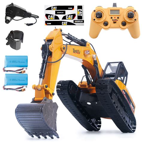 rc huina 1580 all metal v4 excavator review and digging tes
