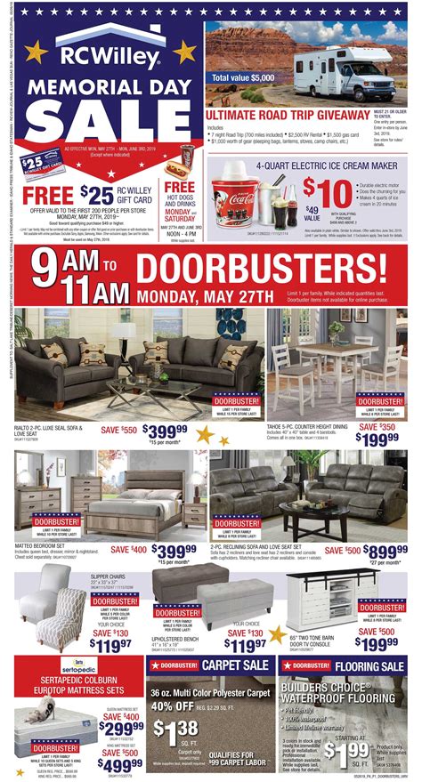 Shop RC Willey's President's Day Sale now! Find huge savings on appliances, furniture, electronics, mattresses, and more. Delivered directly to your door.. 