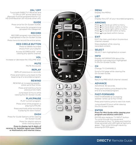 Rca directv universal remote control manual. - Crsi 1msp manual of standard practice.