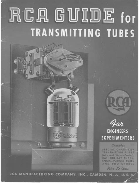 Rca transmitting electron vacuum tube catalog manual radio. - Guía de reglas uniformes de icc para.