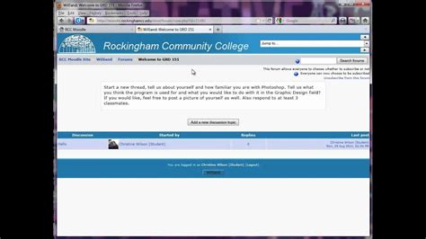 Welcome to Moodle at Rockingham Community College! To log in to Moo