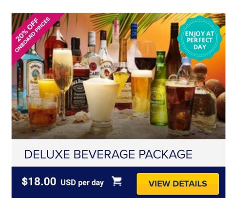 Rci drinks packages. Find out more about RCI.com's All-Inclusive Vacations. Find out more about RCI.com's All-Inclusive Vacations ... And with nearly endless crave-worthy eats and drinks, all you need to do is pack your bags and leave the stress at the door. ... terms, and conditions of packages covered by an all-inclusive fee are determined … 