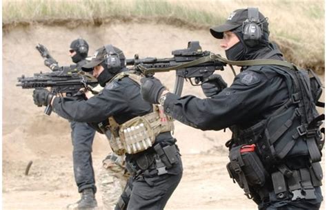 Rcmp ert weapons.  Much like firearms, they can only damage armed players (player...