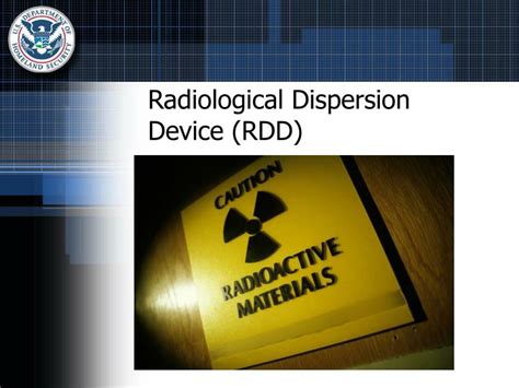 Rdd Radiological Dispersal Device