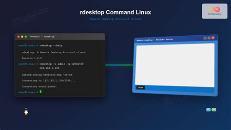 Rdesktop command centos.  FreeRDP is a free remote desktop protocol cl...