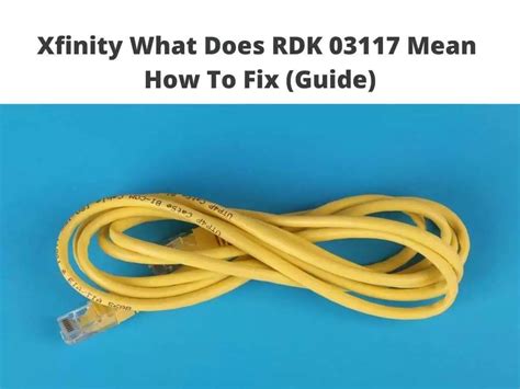 Rdk 03117. This error code means that the smaller boxes or the X1 cable Box are not getting any type of transmission. Before you think of solving this error, you need to understand the root cause and diagnose the issue. There are many reasons why you have transmission errors. Here are several reasons for the error … See more 