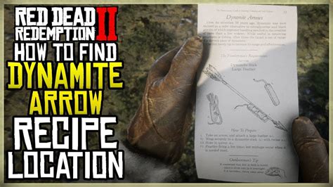 Rdr2 dynamite arrow recipe. I use this quest to make a question: all the guides say that Potent Miracle Tonic Recipe is available in Chapter 2, but i can't find it. I'm in the Chapter 4 and nobody sell this pamphlet, and all the "Potent ones" (Potent Bitters, Potent Health Cure, Potent Horse Medicine, Potent Horse Stimulant, Potent Miracle Tonic, Potent Snake Oil) and Predator Bait one. 