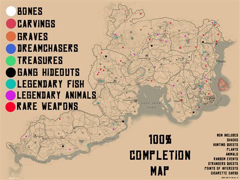 Rdr2 map pdf.  Red Dead Redemption 2 - 100% Completion Checklist - 100% Completi...