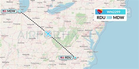 The average duration of a trip from Raleigh-Durham International Airport (RDU) to Chicago O'Hare International Airport (ORD) is one hour and 30 minutes. Several carriers offer nonstop flights from Raleigh-Durham International Airport (RDU) to Chicago O'Hare International Airport (ORD).. 