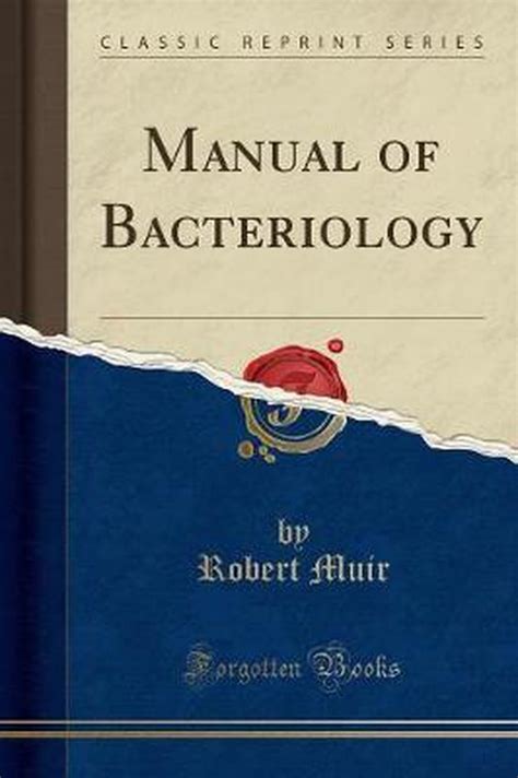 Re print a manual of bacteriology. - Bosch 10p hot water system manual.