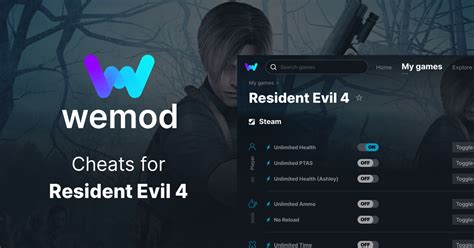 Re4 wemod. WeMod is the world's best application for modding hundreds of single-player PC games. Find cheats, trainers, mods and more, all in one app. 