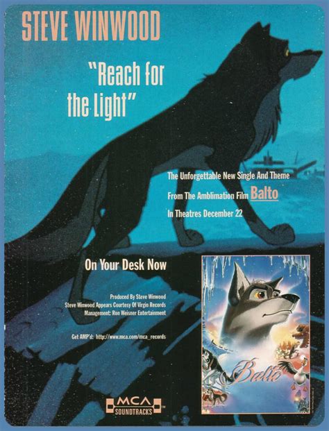 Reach For The Light (Theme From Balto) - Steve Winwood