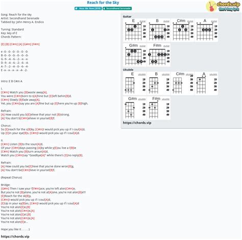 Reach For The Sky chords & tabs by Social Distortion @ 911Tabs