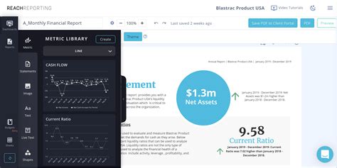 Reach reporting. Automated reporting with Reach is the smart way to visualize your data in just a few clicks. Easily create amazing reports and dashboards to get real-time insights. 
