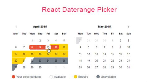 React Bootstrap Date Range Picker Laptrinhx
