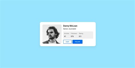React Bootstrap Profile free examples, templates & tutorial