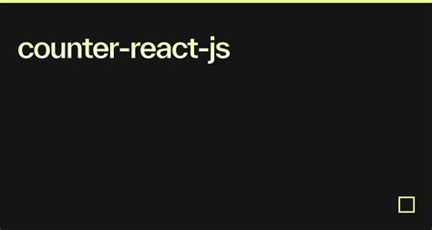 React Counter - React.js Examples