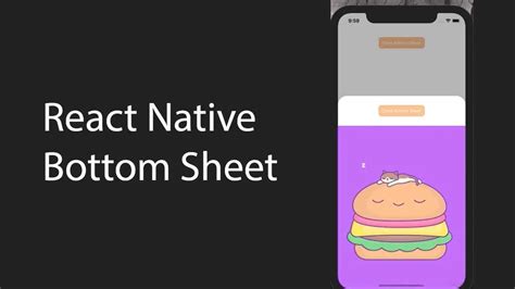 React Native Bottom Sheet with swipe down gesture
