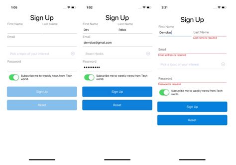 React Native component which works like a Form Builder