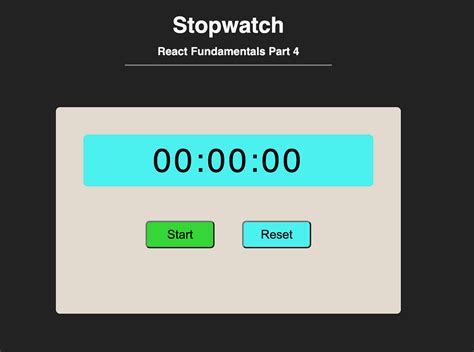 React Stopwatch - Medium