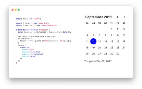 React date picker example.  Learn how to set up your environment, create a f...